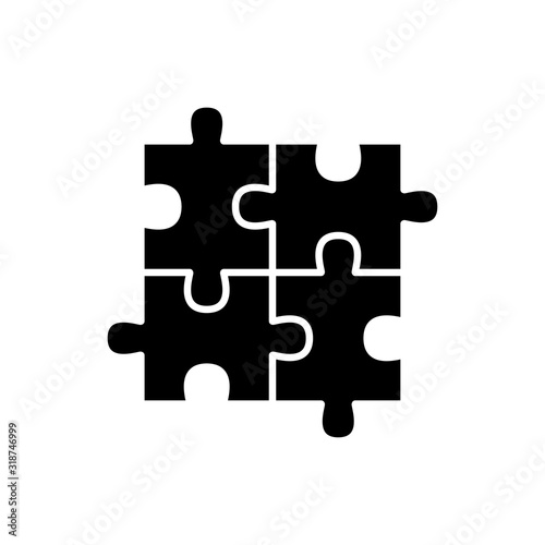 Puzzle jigsaw toy icon trendy