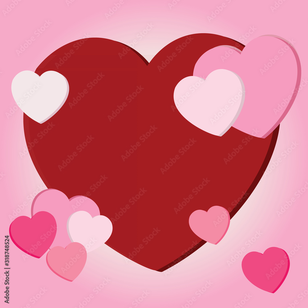 vector love hearts concept. vector love hearts concept.