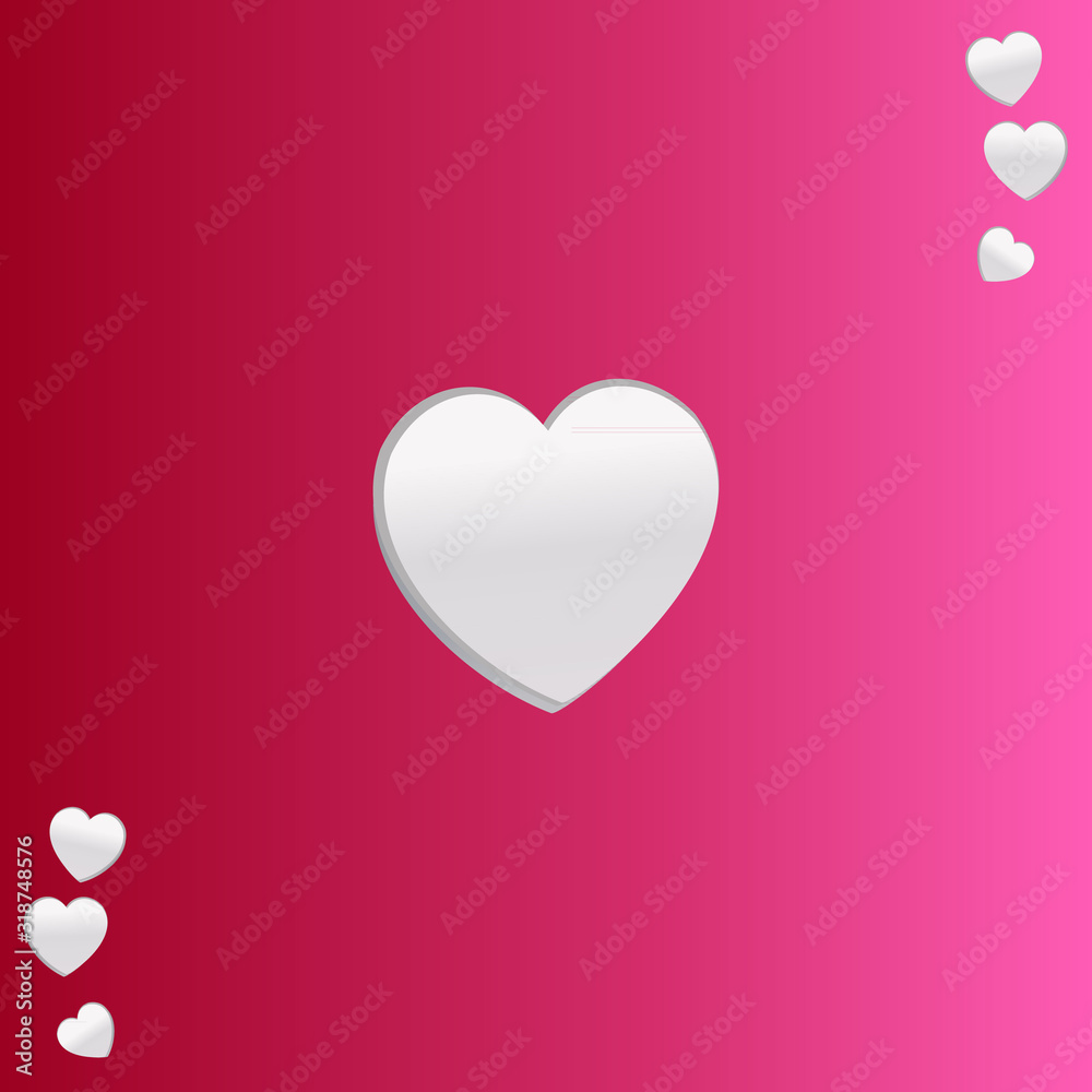 vector love hearts concept.