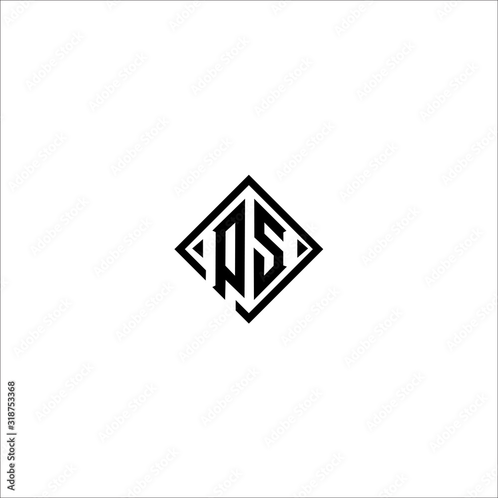 PS initial logo design template PS initial logo design template
