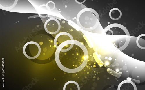 Neon abstract background. Background decoration. Trendy graphic design.