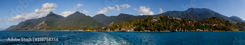 Tropical Island and seaside panoramic views photo