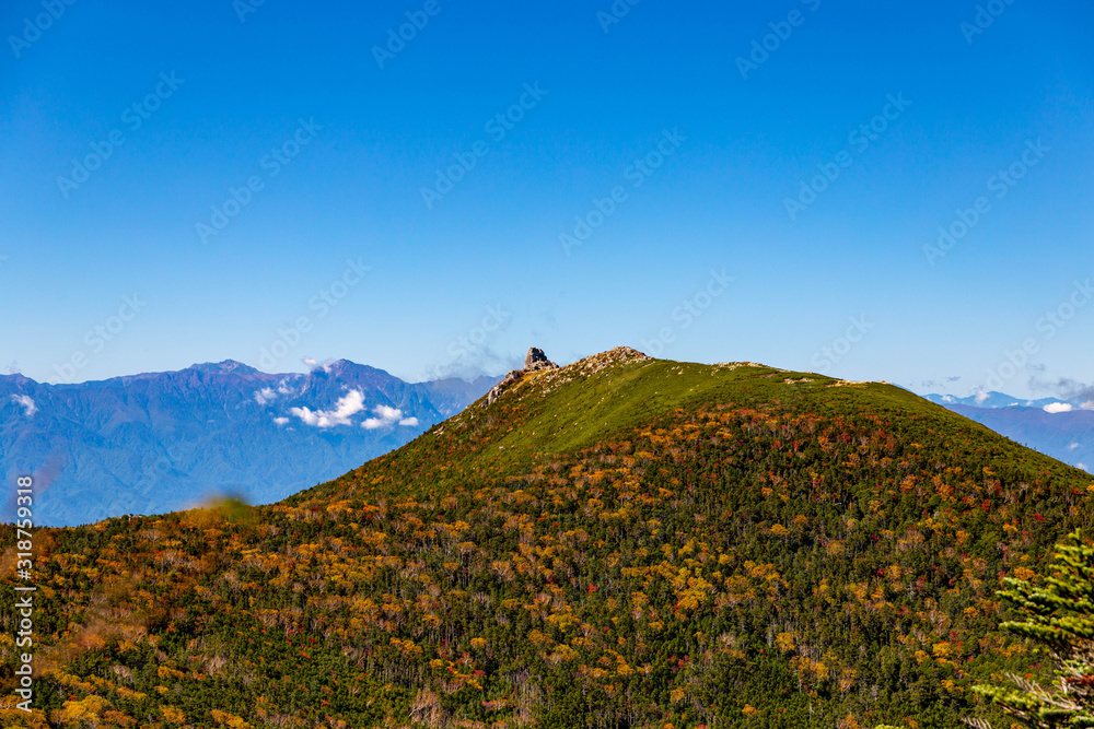 Fototapeta premium 紅葉の金峰山