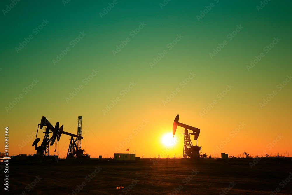 The oil pump, industrial equipment The oil pump, industrial equipment
