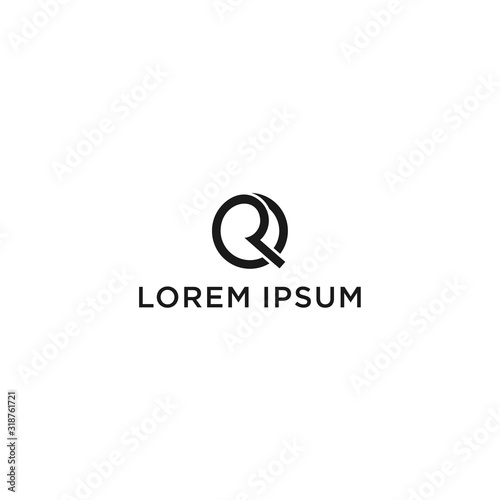 Free Download Letter R Logo Simple Minimalist, R Letter Design Vector in circle - GFXLoad
