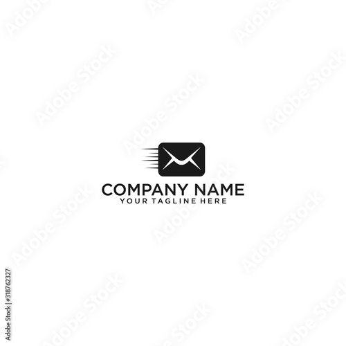direct message studio logo design simple and minimalist