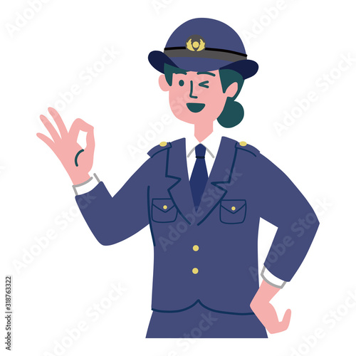 警察官　婦警　女性　OK