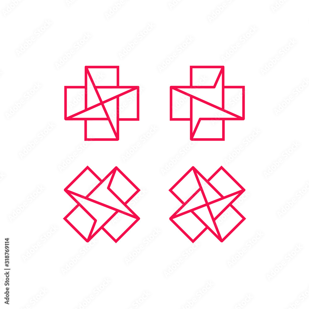 cross logo plus symbol design x cross logo plus symbol design x