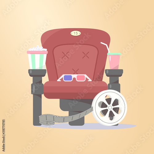 Cinema Banner with Theater seat