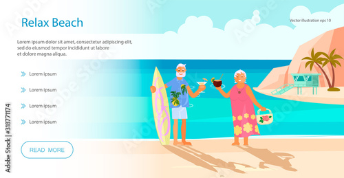 Seniors at Summer beach