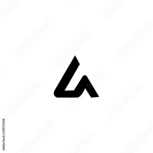 LA L A Letter Logo Design