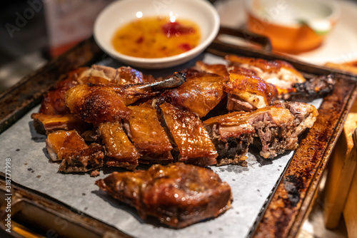 A delicious plate of roast duck