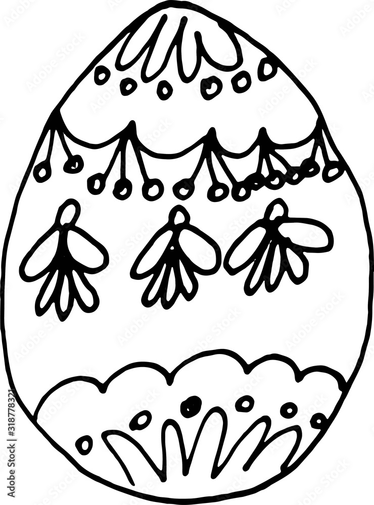 Fototapeta premium Easter eggs with various ornaments