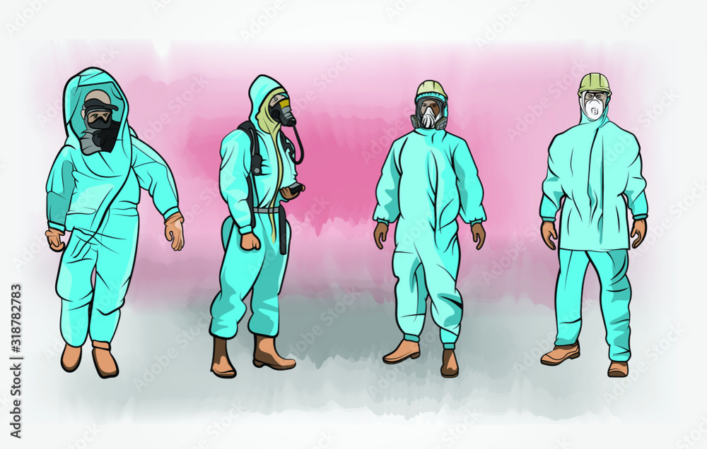 Levels of Personal protective equipment Stock Vector | Adobe Stock