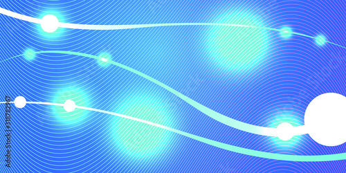 Modern Futuristic technology poster design. Line color background with bright flash. Eps 10 vector.