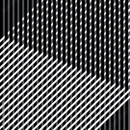 Texture with interlacing black and white bands