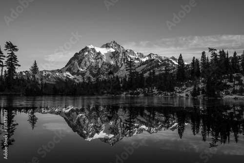 Mid Day Mountain Reflections - Washington