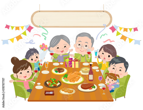 Senior anniversary_Party with family