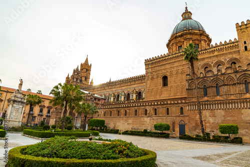 Italy, Sicily, Province of Palermo, Palermo. The Cathedral of Palermo, a UNESCO World Heritage Site, constructed in 1184.