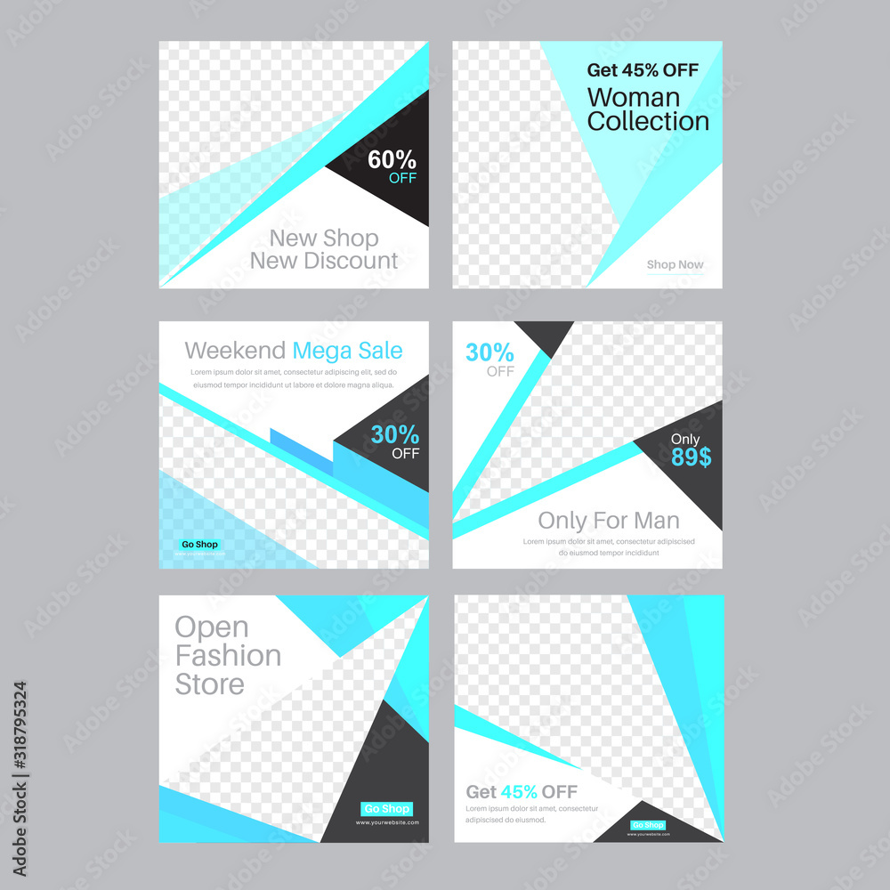 Fototapeta premium Social media post template