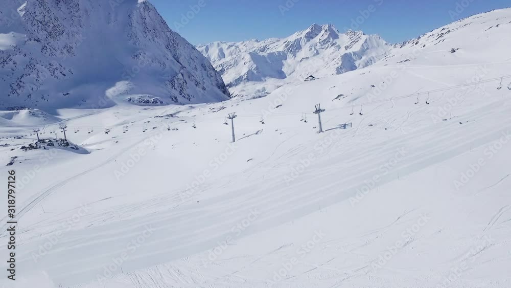 Ski lift at Schnalstal, South Tyrol, Italy Ski lift at Schnalstal, South Tyrol, Italy