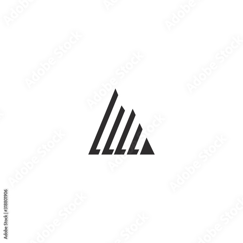 A Abstract letter logo template design.