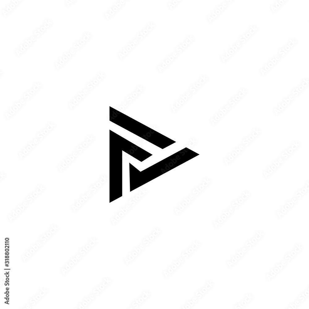 FA F A letter logo template design FA F A letter logo template design