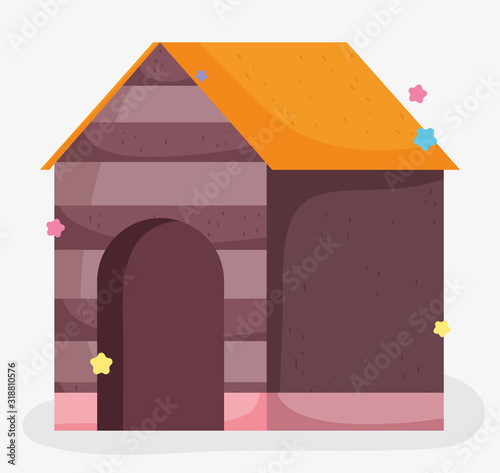 wooden house pet domestic cartoon animal, pets