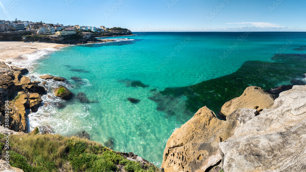 Panorama photo of Tamarama Beach, Sydney Australia Panorama photo of Tamarama Beach, Sydney Australia