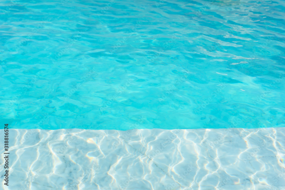 Water ripples in swimming pool