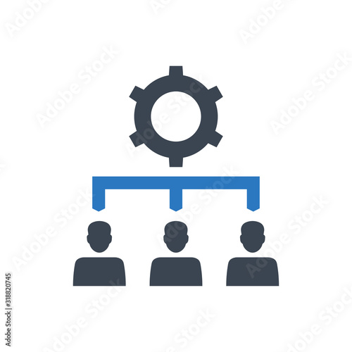 Human resource management icon