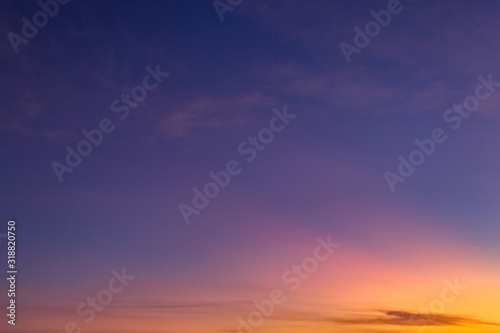 sunset sky in the evening on twilight  © Nature Peaceful 