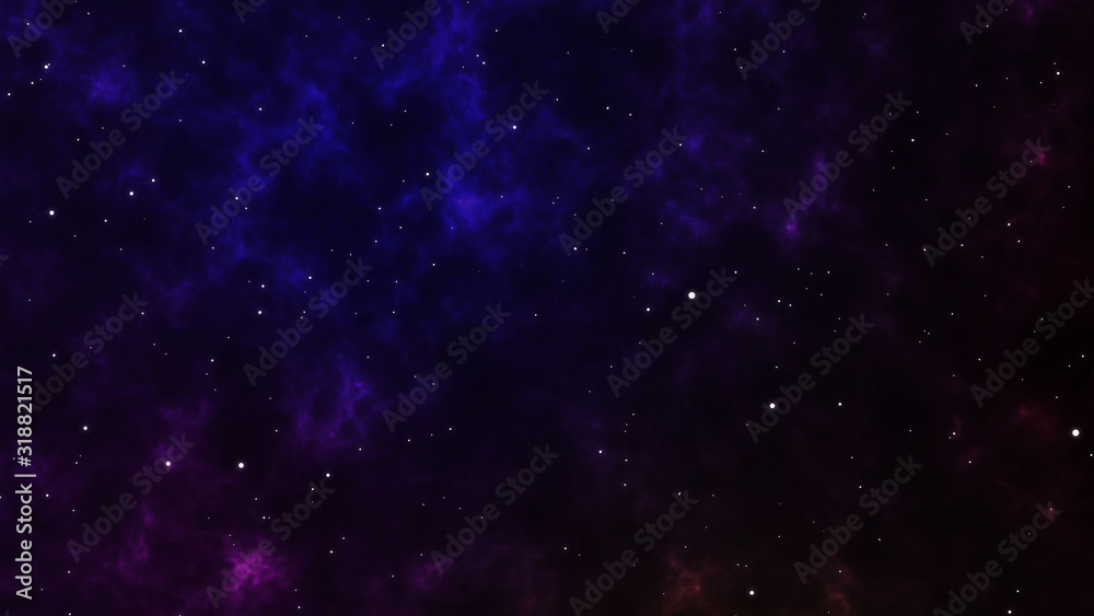 Abstract background Traveling through star fields in space supernova light.Motion graphic creation view galaxy.Fantasy deep dark nebula.Mystical darkness outer space.Science moving sky. illustration