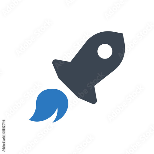 Rocket, start up icon