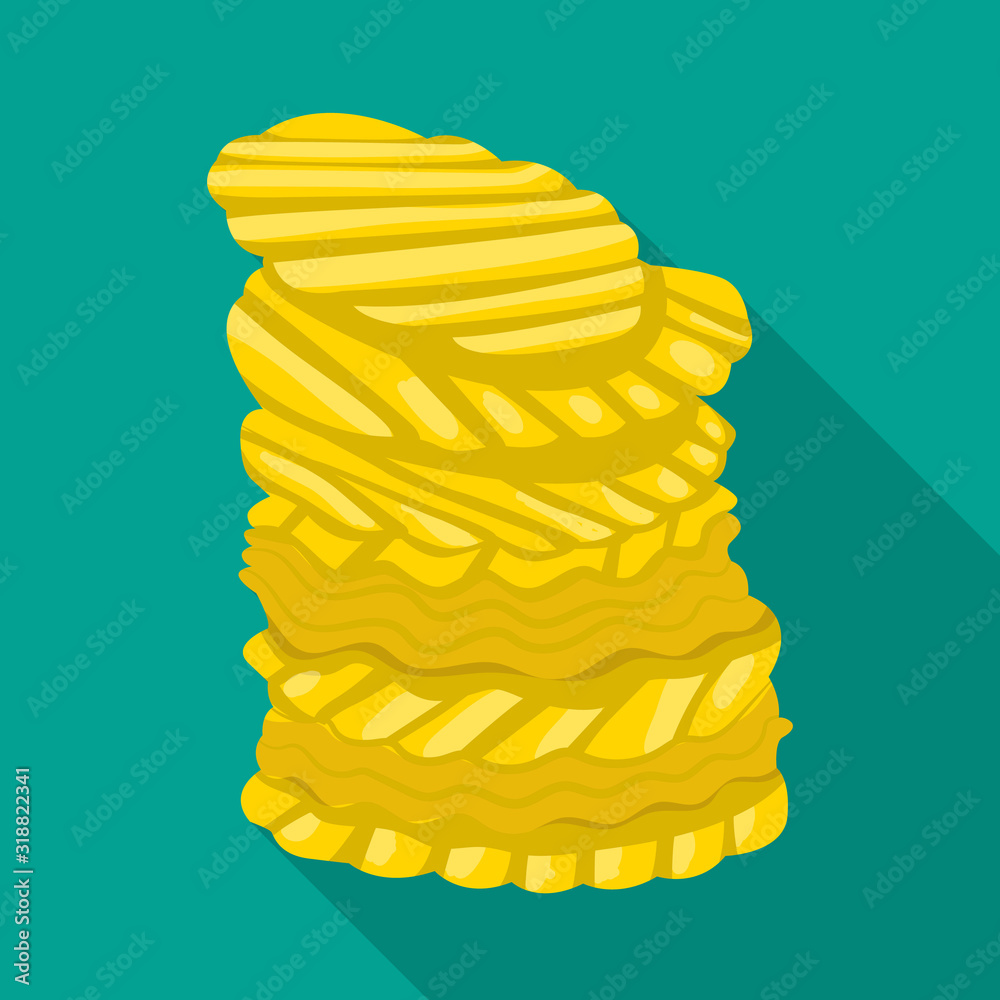 Vector design of chip and stack icon. Web element of chip and crunchy stock vector illustration. Vector design of chip and stack icon. Web element of chip and crunchy stock vector illustration.