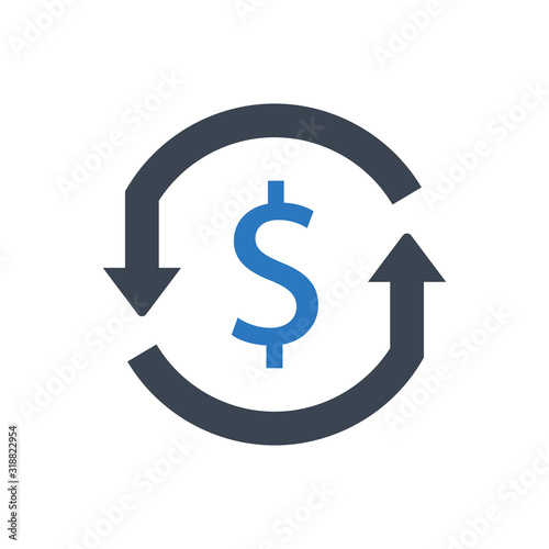 Currency exchange icon