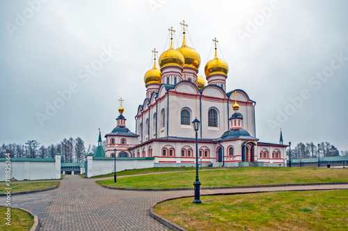 Assumption Cathedral. Valdai Iversky Monastery. Novgorod region. Selvitsky Island. Russia photo