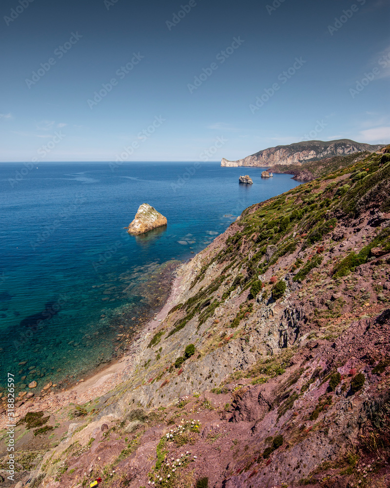 Masua beach, Nebida, Sardinia, Italy