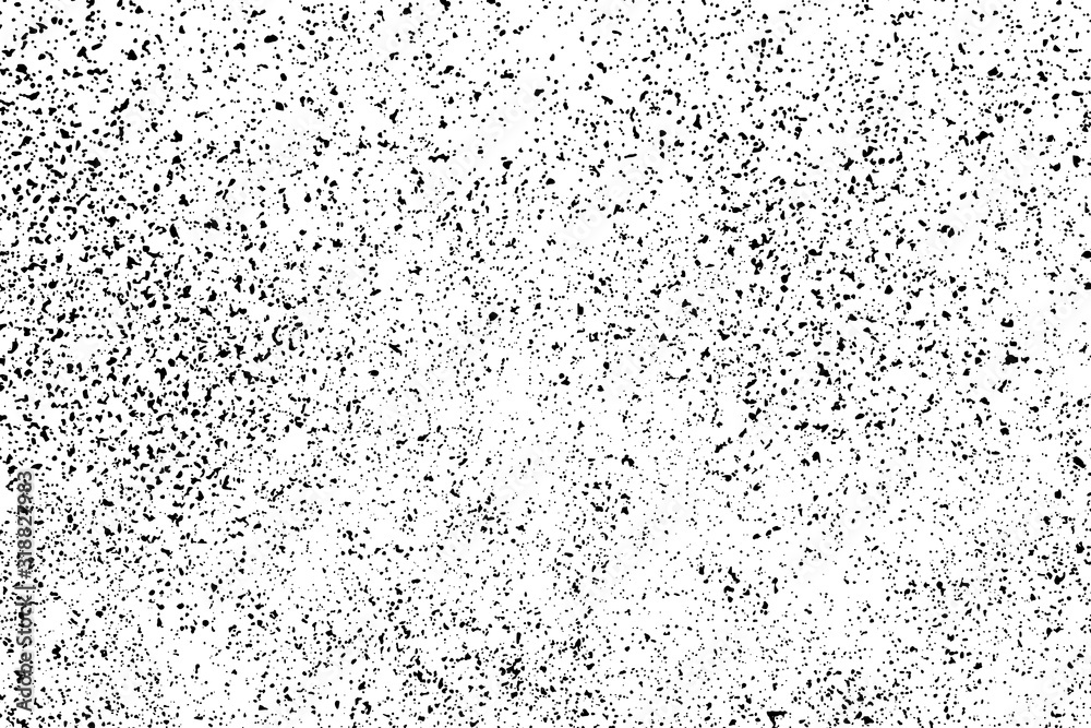 Obraz premium Black Grainy Texture Isolated On White Background. Dust Overlay. Dark Noise Granules. Digitally Generated Image. Vector Design Elements, Illustration, Eps 10.