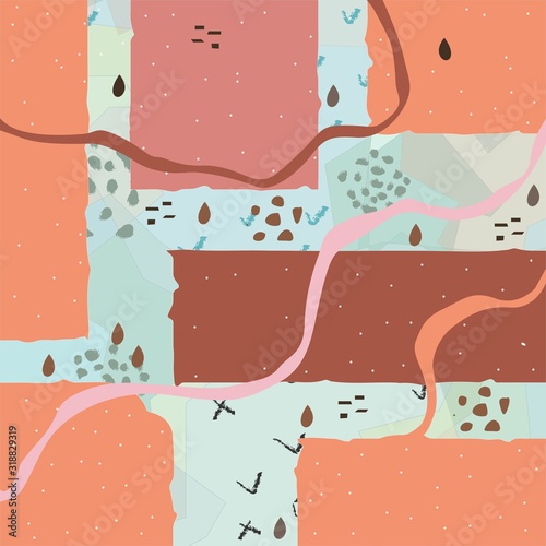 Cute haf rounded shapes. Terracotta Shades