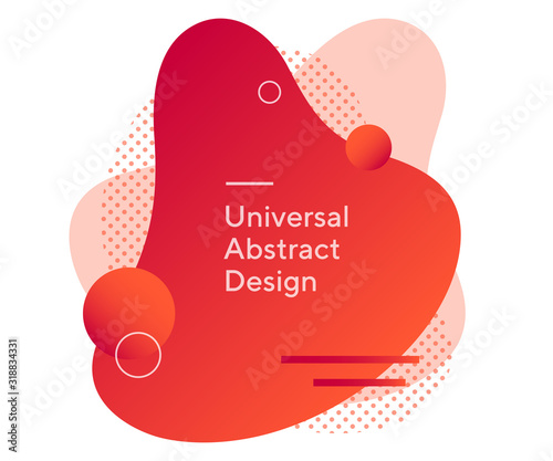 Modern abstract flowy forms