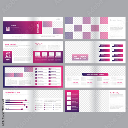 16 page corporate business brochure template