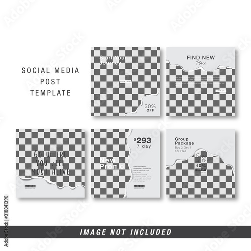 Travel adenture social media post template