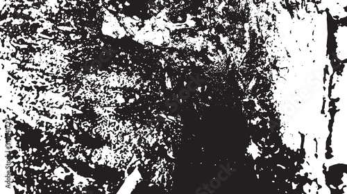 Black and white vintage grunge futuristic background. Suitable to create unique overlay textures with the effect of scratching, breaking, antiquity and old materials.