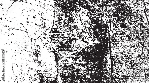 Black and white vintage grunge futuristic background. Suitable to create unique overlay textures with the effect of scratching, breaking, antiquity and old materials.