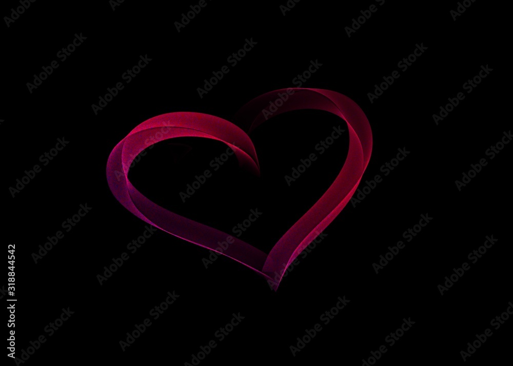 heart on black background with space for text or image heart on black background with space for text or image
