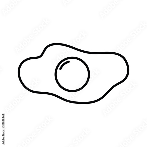 omelet icon. egg icon vector