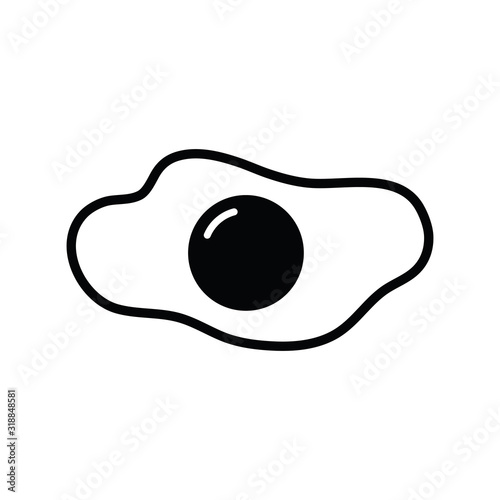 omelet icon. egg icon vector