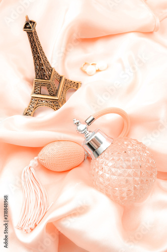 Fotografie Pure essence perfumes, fragrance of France and romantic mood in Paris concept th