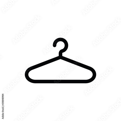 Towel on hanger sign, icon. Vector icon for apps and websites.
